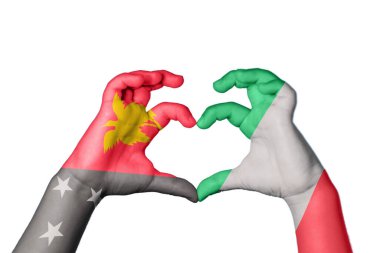 Papua Yeni Gine İtalya Kalbi, El hareketi kalp yapma, Kırpma Yolu