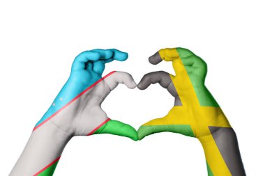 Özbekistan Jamaika Kalbi, El hareketi kalp yapma, Kırpma Yolu