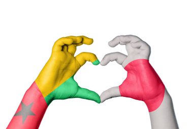 Gine Bissau Japon Kalbi, El hareketi kalp yapmak, Kırpma Yolu