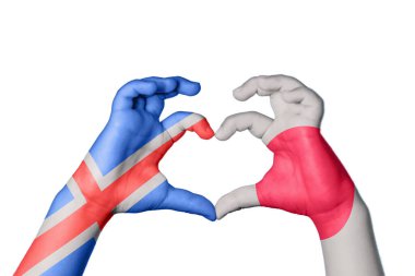 İzlanda Japon Kalbi, El hareketi kalp yapma, Kırpma Yolu