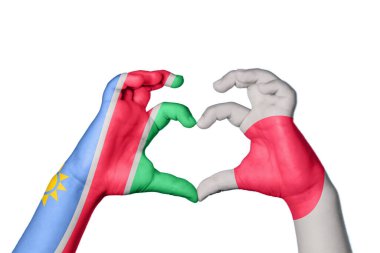 Namibya Japon Kalbi, El hareketi kalp yapma, Kırpma Yolu