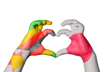 Zimbabwe Japon Kalbi, El hareketi kalp yapma, Kırpma Yolu