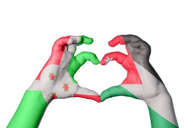 Burundi Jordan Heart, El hareketi kalp yapma, Kırpma Yolu