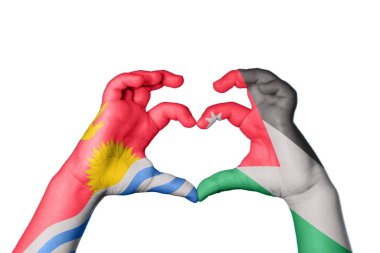 Kiribati Jordan Heart, El hareketi kalp yapma, Kırpma Yolu