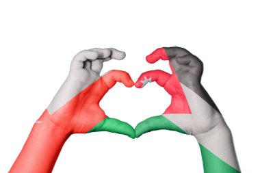 Umman Jordan Heart, El hareketi kalp yapma, Kırpma Yolu