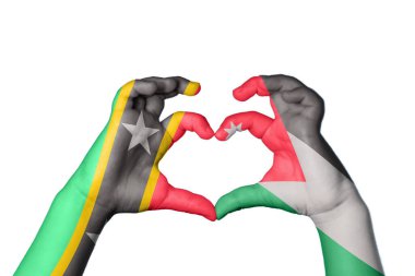 Saint Kitts ve Nevis Jordan Heart, El hareketi kalp yapma, Kırpma Yolu