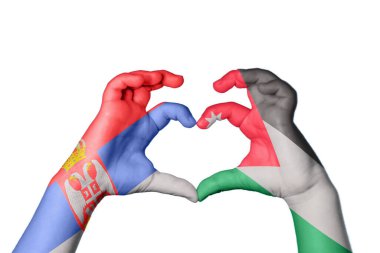 Sırbistan Jordan Kalbi ve El hareketi kalp yaptı, Kırpma Yolu