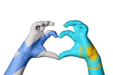 Finlandiya Kazakistan Kalbi, El hareketi kalp yapma, Kırpma Yolu