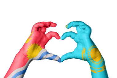 Kiribati Kazakistan Kalbi, El hareketi kalp yapma, Kırpma Yolu