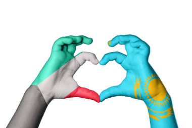 Kuveyt Kazakistan Kalbi, El hareketi kalp yapma, Kırpma Yolu