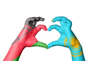 Malawi Kazakistan Kalbi, El hareketi kalp yapma, Kırpma Yolu