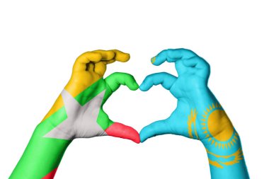 Myanmar Kazakistan Kalbi, El hareketi kalp yapma, Kırpma Yolu