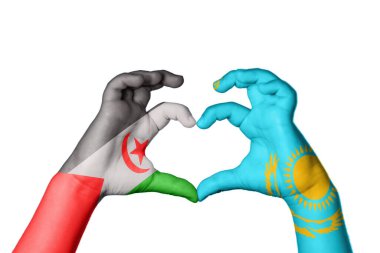 Sahra Arap Demokratik Cumhuriyeti Kazakistan Kalbi, El hareketi kalp yapma, Kırpma Yolu