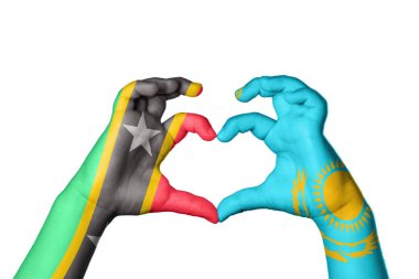 Saint Kitts ve Nevis Kazakistan Kalbi, El hareketi kalp yapma, Kırpma Yolu