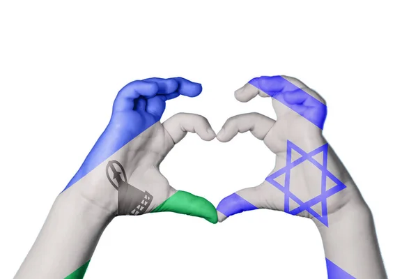 莱索托以色列心 手的姿势 收割之路 — 图库照片