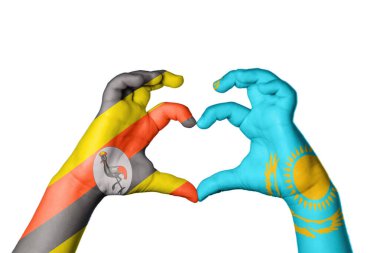 Uganda Kazakistan Kalbi, El hareketi kalp yapma, Kırpma Yolu