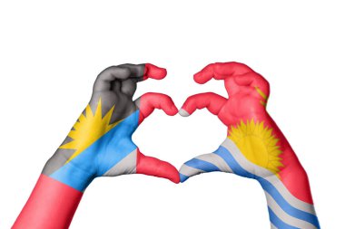 Antigua ve Barbuda Kiribati Kalbi, El hareketi kalp yapma, Kırpma Yolu