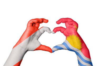 Avusturya Kiribati Kalbi, El hareketi kalp yapma, Kırpma Yolu