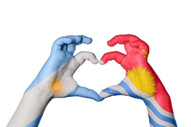 Arjantin Kiribati Kalbi, El hareketi kalp yapma, Kırpma Yolu