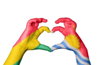 Bolivya Kiribati Kalbi, El hareketi kalp yapma, Kırpma Yolu