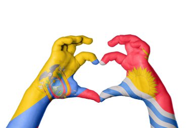 Ekvador Kiribati Kalbi, El hareketi kalp yapma, Kırpma Yolu