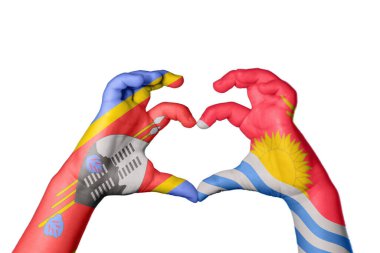 Eswatini Kiribati Kalbi, El hareketi kalp yapma, Kırpma Yolu