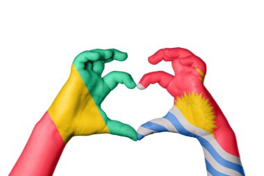 Gine Kiribati Kalbi, El hareketi kalp yapma, Kırpma Yolu