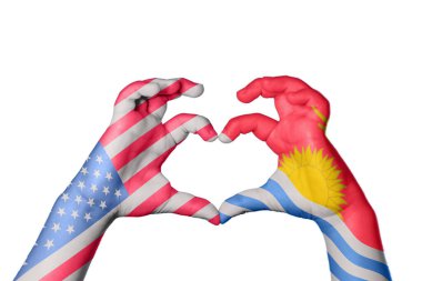 Birleşik Devletler Kiribati Kalbi, El hareketi kalp yapma, Kırpma Yolu