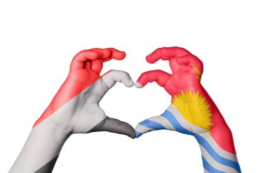 Yemen Kiribati Kalbi, El hareketi kalp yapma, Kırpma Yolu