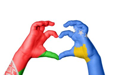 Belarus Kosova Kalbi, El hareketi kalp yaptı, Kırpma Yolu