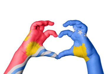 Kiribati Kosova Kalbi, el hareketi kalp yaptı, Kırpma Yolu