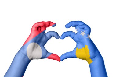 Laos Kosova Kalbi, El hareketi kalp yaptı, Yol Kesme