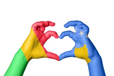 Mali Kosova Kalbi ve El hareketi kalp yaptı, Kırpma Yolu