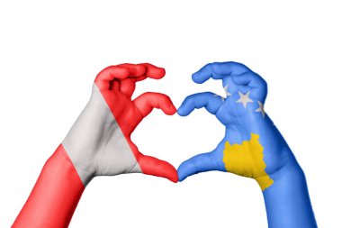Peru Kosova Kalbi ve El hareketi kalp yaptı, Yol Kesme