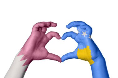 Katar Kosova Kalbi, El hareketi kalp yaptı, Yol Kesme