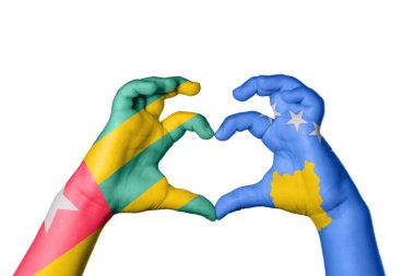 Togo Kosova Kalbi, El hareketi kalp yaptı, Kırpma Yolu