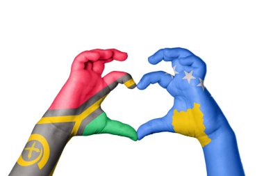 Vanuatu Kosova Kalbi, el hareketi kalp yaptı, Yol Kesme