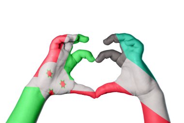 Burundi Kuveyt Kalbi, El hareketi kalp yapmak, Kırpma Yolu