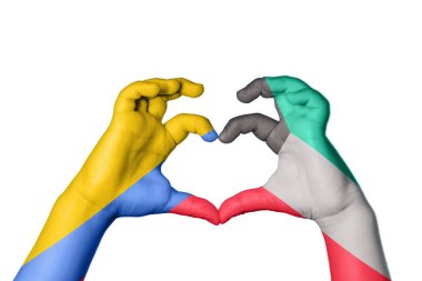 Kolombiya Kuveyt Kalbi, El hareketi kalp yapma, Kırpma Yolu