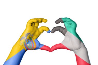 Ekvador Kuveyt Kalbi, El hareketi kalp yapma, Kırpma Yolu