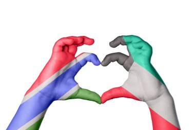 Gambiya Kuveyt Kalbi, El hareketi kalp yapma, Kırpma Yolu