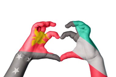 Papua Yeni Gine Kuveyt Kalbi, El hareketi kalp yapma, Kırpma Yolu