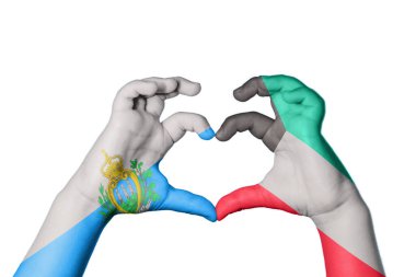 San Marino Kuveyt Kalbi, El hareketi kalp yapma, Kırpma Yolu