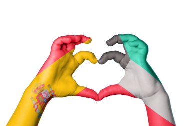 İspanya Kuveyt Kalbi, El hareketi kalp yapma, Kırpma Yolu