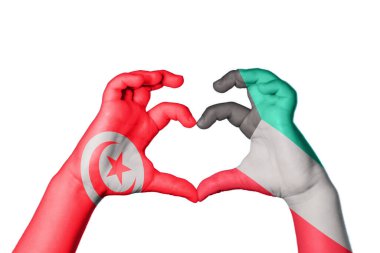 Tunus Kuveyt Kalbi, El hareketi kalp yapma, Kırpma Yolu