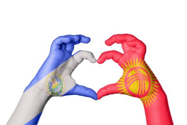 El Salvador Kırgızistan Kalbi, El hareketi kalp yapma, Kırpma Yolu