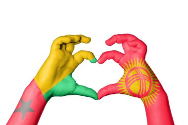 Gine Bissau Kırgızistan Kalbi, El hareketi kalp yapma, Kırpma Yolu