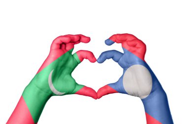 Maldivler Laos Heart, el hareketi kalp yapmak, Kırpma Yolu