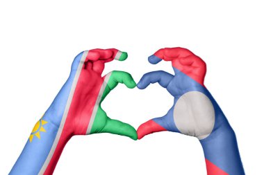 Namibya Laos Kalbi, el hareketi kalp yapma, Kırpma Yolu