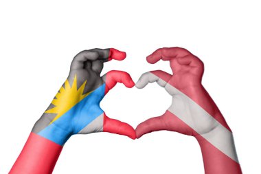 Antigua ve Barbuda Letonya Kalbi, El hareketi kalp yapma, Kırpma Yolu